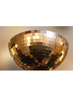 Полусфера зеркальная золотая ЗСЦ260-10