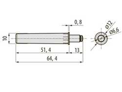 Амортизатор СЕРЫЙ PRESTIGE,  AM-ODB000-60 GTV