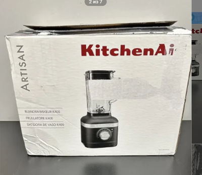 Блендер KitchenAid ARTISAN K400, черный чугун, 5KSB4026EBK (ПОВРЕЖДЕНА УПАКОВКА)
