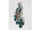 Брошь "Жар-Птица синяя"