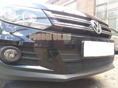 Защита радиатора Volkswagen Tiguan (рестайлинг) 2011-2016 black