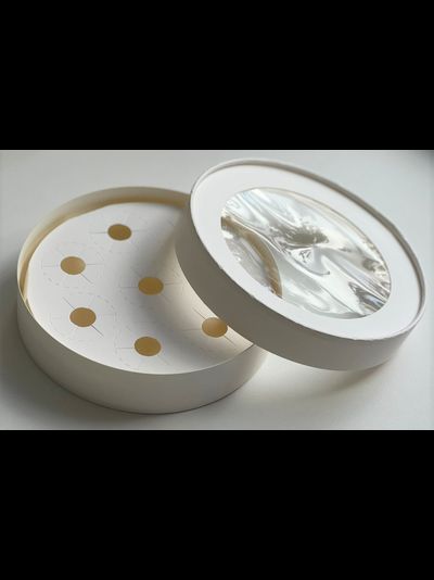 Коробка круглая для 8 конфет с/о (белая), Д165*35мм