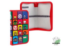 Пенал каркасный, 1 секция, 11х20 см, Мстители