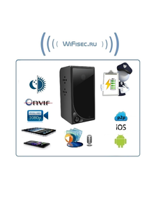 Комнатная беспроводная WiFi видеокамера на аккумуляторе с DVR, Full HD (до 90 дней)  (CamSC)