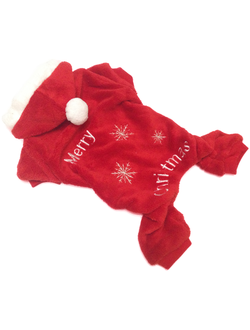 Плюшевый комбинезон для собаки Merry Christmas
