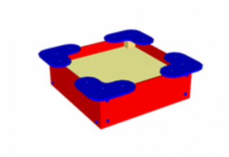 Купить Песочница малая «Квадрат» в Челябинске