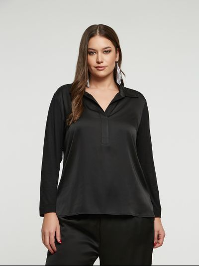 Женская блузка с принтом большого размера в модном бутике XLady