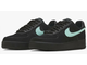 Nike Air Force 1 Low X Tiffany Co (Черные) сбоку