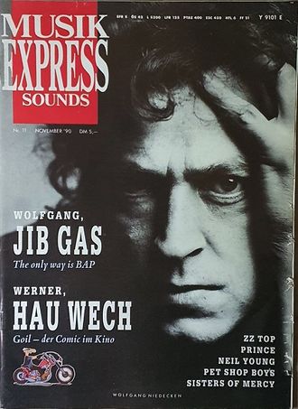 Musikexpress Sounds Magazine November 1990 BAP, Иностранные музыкальные журналы, Intpressshop