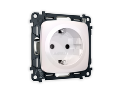 Розетка 2P+E Жемчуг - Ambrella Volt - OMEGA