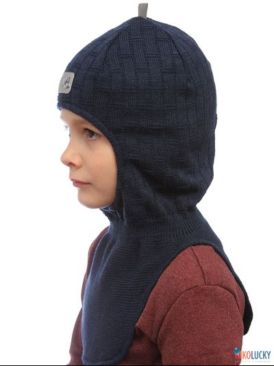 Шапка-шлем "Саша" 20201-02, цвет темно-синий, р. 50-52