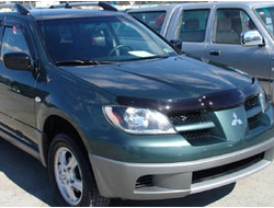 Дефлектор капота темный MITSUBISHI OUTLANDER 2000-2007