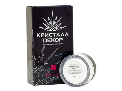 Тени для век "Жемчужный агат", Кристалл Декор