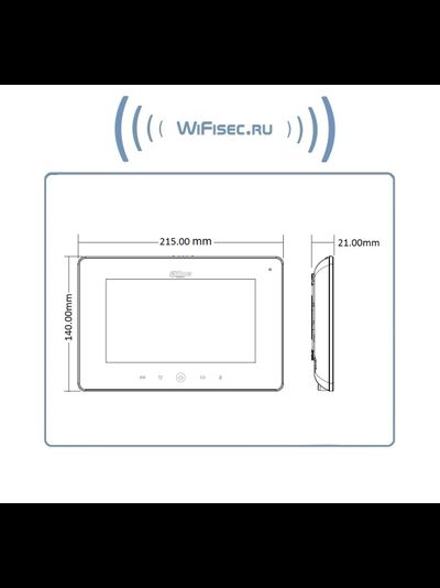 DaHua DHI-VTH5221D/DW Ip видеомонитор 7" WiFi/LAN с сенсорным экраном, для систем видеонаблюдения и видеодомофонии. Имеет встроенный видеорегистратор.