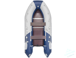 Лодка ПВХ Мастер Лодок Ривьера Компакт 3400СК "Комби" Св.Серый / Синий