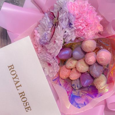 Букет Princess с клубникой