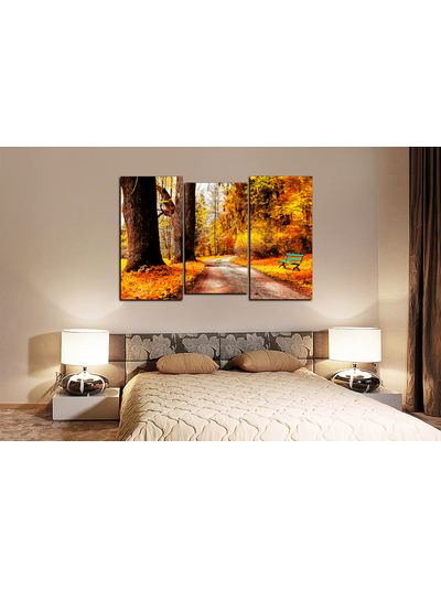 Модульная картина "Осенний лес"