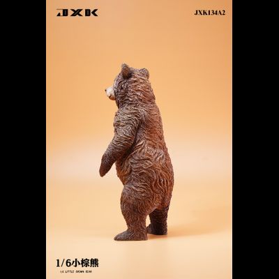 Бурый медвежонок (стоящий) - Коллекционная ФИГУРКА 1/6 scale Little Brown bear (JXK134A2) - JXK