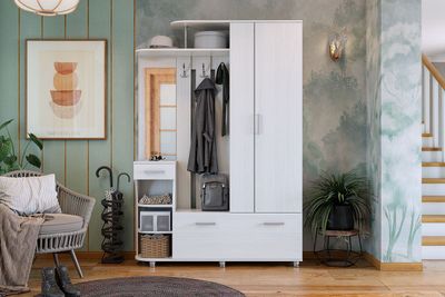 Прихожая БАРСЕЛОНА-2 Белый рамух