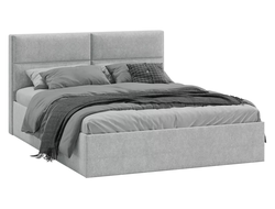 Спальня ГЛОСС - Кровать с мягкой обивкой тип 1 1600 Микровелюр Jercy Silver