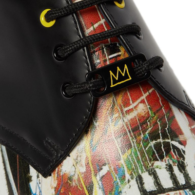 Полуботинки Dr Martens 1461 черные с рисунком