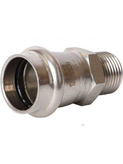 Переходник ROMMER ВПр-НР, 22х1/2 из нержавеющей стали прессовой