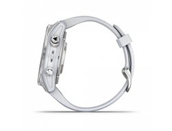 Умные часы Garmin Epix Pro (Gen 2) Standard Edition 42 мм, серебристый корпус, белый ремешок 010-02802-01