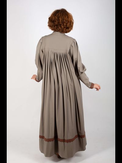 Платье «Поморское» Оливковое - шерсть смесовая