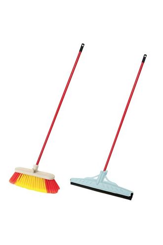 მანკანის და მეტლახის საწმენდი ჯოხები და ჯაგრისები