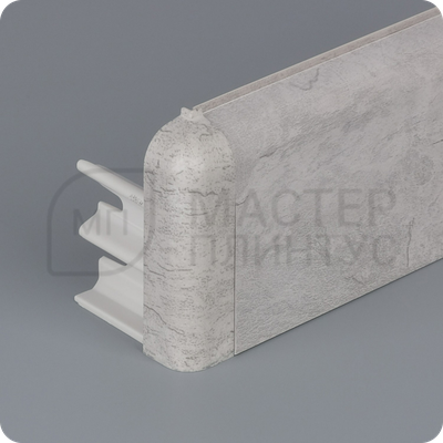 Плинтус с кабель-каналом Comfort Classic 80 80х16х2200 мм. Лофт светло-серый 438