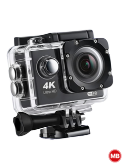 Экшен-камера 4K с водонепроницаемым корпусом
