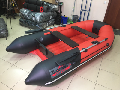 Моторная лодка Таймень NX 2800 НДНД красный/черный