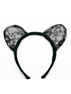 Ободок Ушки, Кошка, Черный