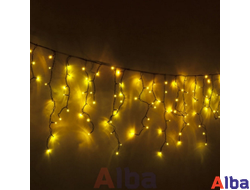 Бахрома 3.1*0.5 м ЖЕЛТЫЙ, постоянное свечение IP 54