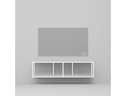 Тумба TV stand lite white прозрачное стекло