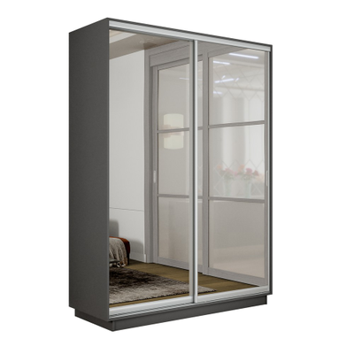 Шкаф- купе 2-Х дверный Е 1 "Экспенс" фасад зеркало 1.2/1.4/1.6 М