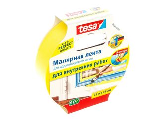 Малярная лента TESA желтая, Четкий край 25м х 25мм, 5 мес. арт. 56245-00000-00