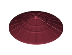 Minifigure, Headgear Hat, Conical Asian, Dark Red (93059 / 6109547 / 6163072)