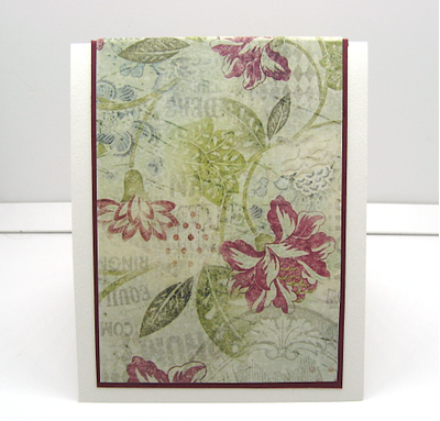 Открытка с вышивкой "С днем рождения!"