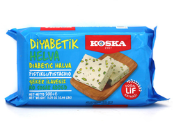 Koska Кунжутная халва без сахара с фисташками, 200 гр