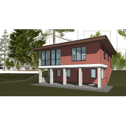 Двухэтажный дом с тремя спальнями 152м² (S100)