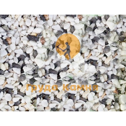 Чёрно-белая крошка, фракция 3-5 мм