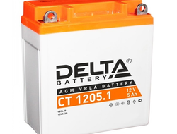 Аккумулятор 12В 5Ач Delta CT 1205.1, ОП, 119*60*129 мм