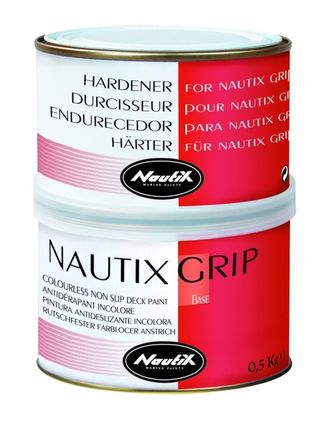 Нескользящая двухкомпонентная краска Nautix Grip Бесцветная 0.5 и 3 л