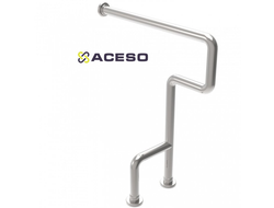 Поручень для унитаза напольно настенный ломаный 750х170х850 мм