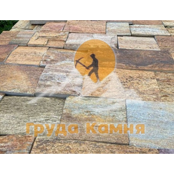 Сланец Кора дерева пиленная плитка на мощение дорожек, 50-70 мм