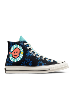 Кеды Converse Chuck 70 Sunny Floral Черные высокие с принтом 172824c фото