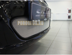 Защита радиатора Hyundai Solaris 2011-2014 chrome