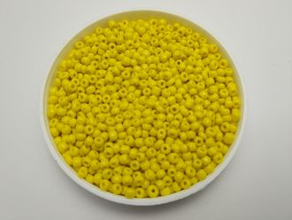 Бисер Китайский №8-42 желтый непрозрачный, 50 грамм