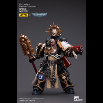 Капеллан Ультрамаринов Индомитус (Warhammer 40k) - КОЛЛЕКЦИОННАЯ ФИГУРКА 1/18 Ultramarines Chaplain Indomitus (JT8902) - JOYTOY